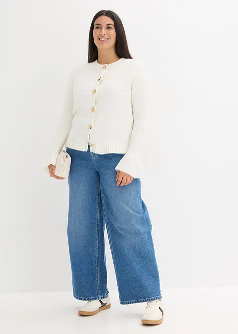 Pletený kabátek s ozdobnými knoflíky, bonprix