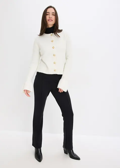 Pletený kabátek s ozdobnými knoflíky, bonprix