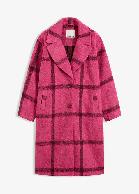 Oversize kabát s vlněným vzhledem, bonprix