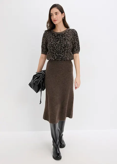 Svetr s balónovými rukávy, bonprix