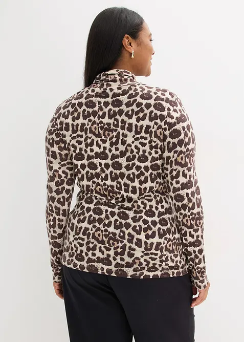 Tričko s dlouhým rukávem z měkké směsi s viskózou, bonprix