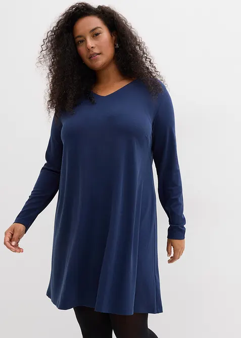 Šaty ze splývavé viskózové směsi, bonprix