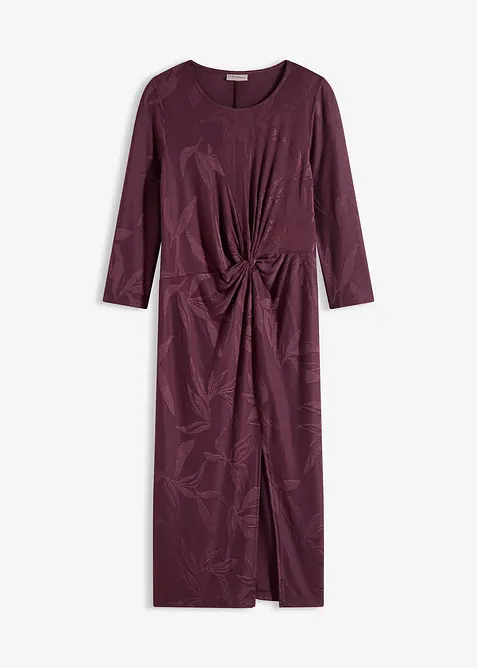 Žakárové midi šaty, bonprix