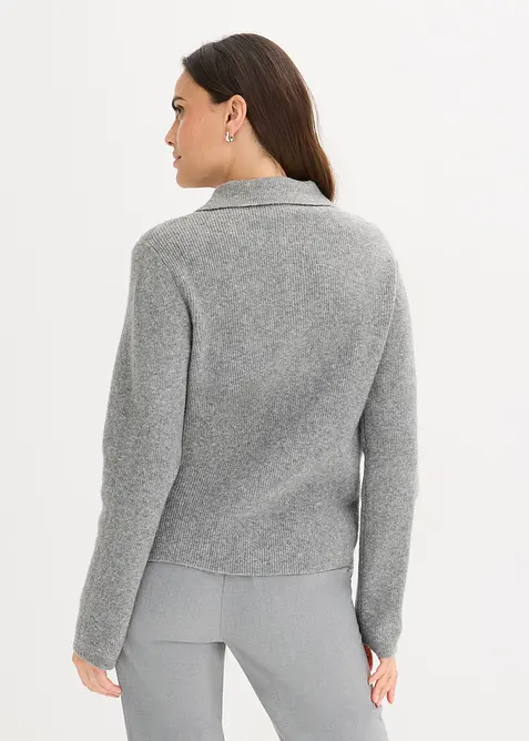 Pólo svetr s podílem vlny, bonprix