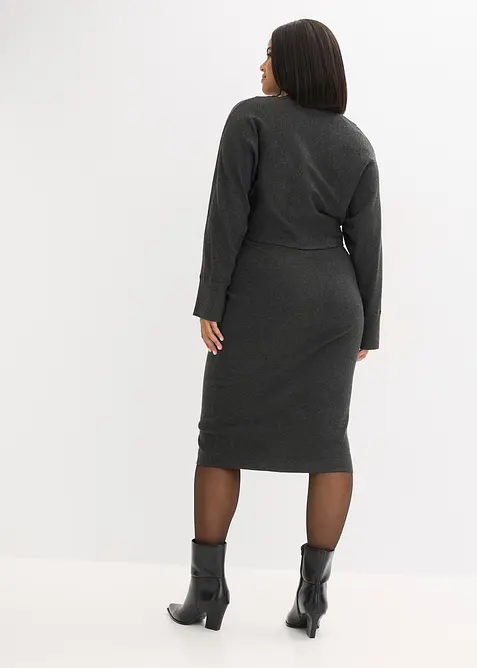 Pleten&aacute; souprava se &scaron;aty (2d&iacute;ln&aacute; souprava), bonprix