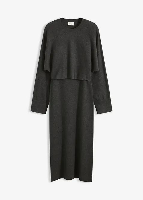 Pleten&aacute; souprava se &scaron;aty (2d&iacute;ln&aacute; souprava), bonprix