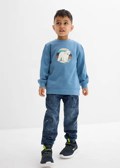 Termo dž&iacute;ny bez zap&iacute;n&aacute;n&iacute;, Regular Fit, s žerzejovou pod&scaron;&iacute;vkou, bonprix