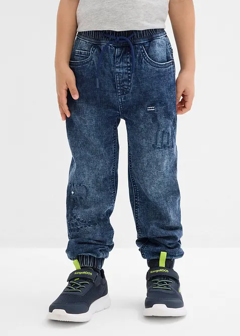 Termo dž&iacute;ny bez zap&iacute;n&aacute;n&iacute;, Regular Fit, s žerzejovou pod&scaron;&iacute;vkou, bonprix