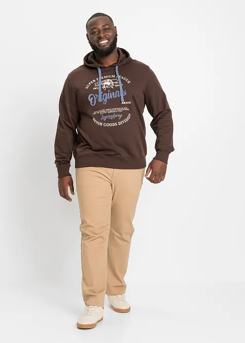 Mikina s kapucí v pohodlném střihu, bonprix