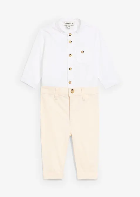 Body košile a kalhoty chino (2dílná souprava), bonprix