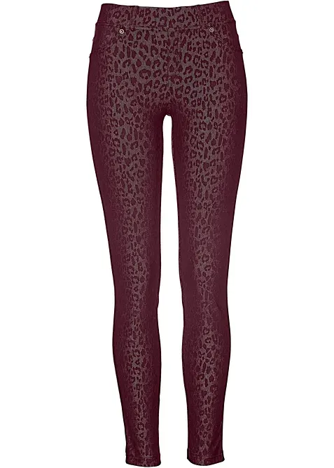 Jeggings s leopardím potiskem, bonprix