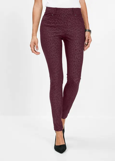 Jeggings s leopardím potiskem, bonprix