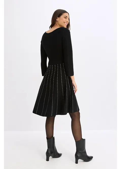 Pletené šaty z měkké viskózové směsi, bonprix