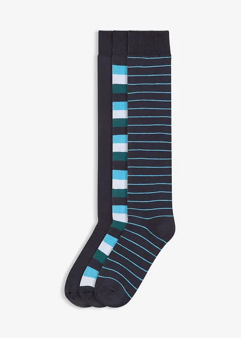 Termo podkolenky s měkkým froté na rubu, organická bavlna (3 páry v balení), bonprix