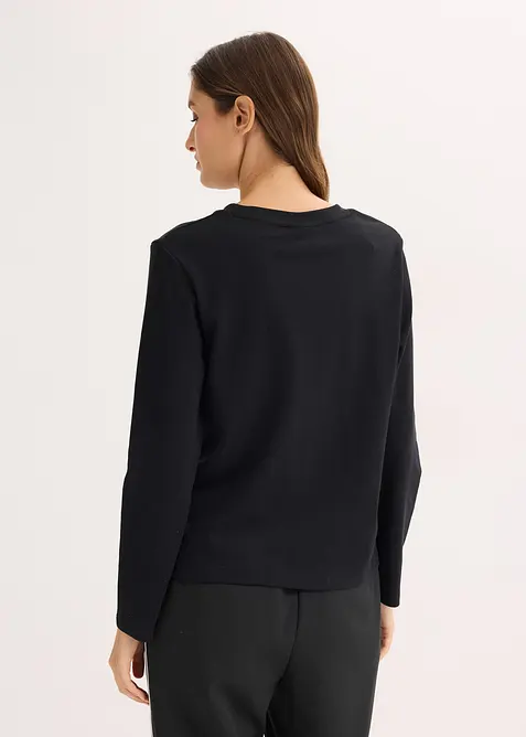 Tričko s dlouhým rukávem, z čisté organické bavlny, bonprix