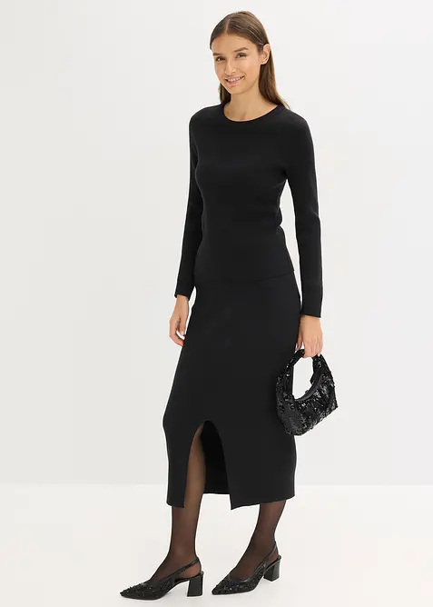 Svetr z jemné pleteniny z měkké viskózové směsi, bonprix