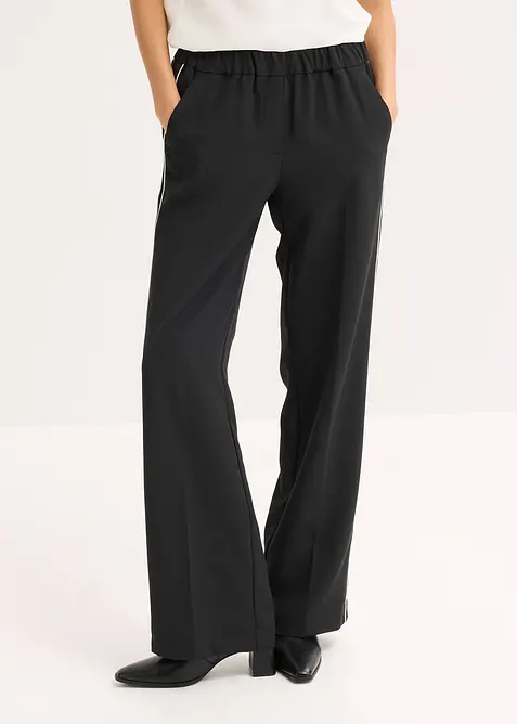 Kalhoty Palazzo s ozdobnými proužky, bonprix