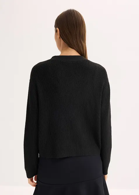 Kr&aacute;tk&yacute; pleten&yacute; kab&aacute;tek, bonprix