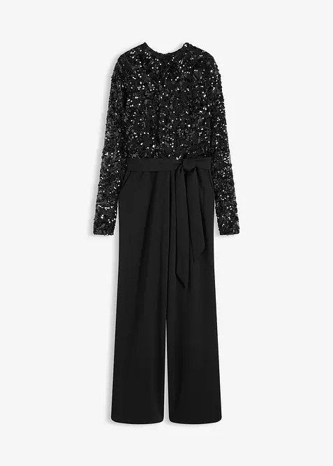 Overal s v&yacute;&scaron;ivkou s flitry, bonprix