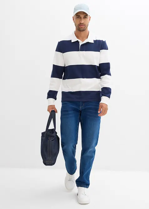 Strečov&eacute; termo dž&iacute;ny Straight s pohodln&yacute;m pasem, Relaxed Fit, bonprix