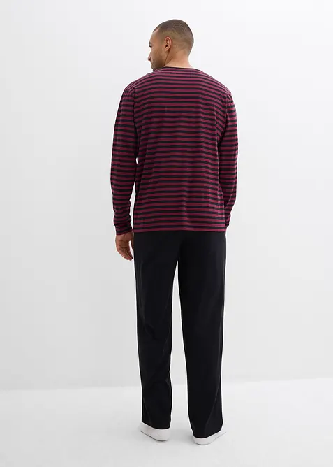 Pyžamo s dlouhým rukávem, z čisté bavlny, bonprix