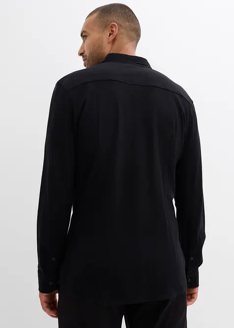 Superstrečová košile z bavlněného piké, Slim Fit, bonprix