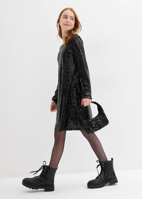 Pajetkové šaty, bonprix