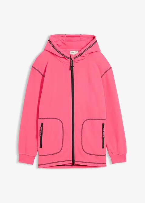 Měkká flísová bunda s praktickými kapsami na zip, bonprix