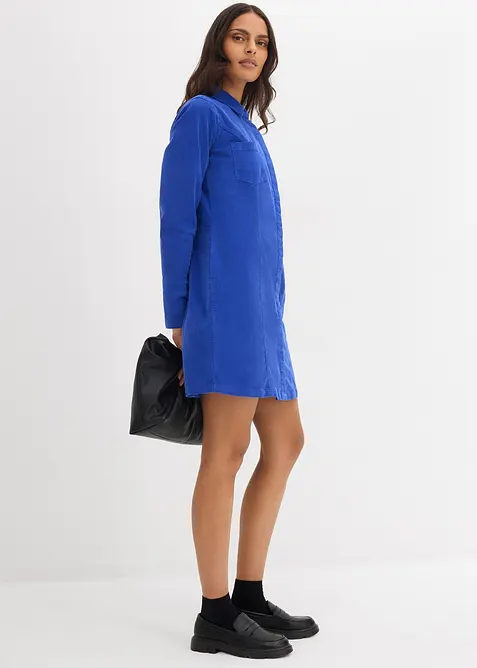 Přiléhavé manšestrové šaty, bonprix