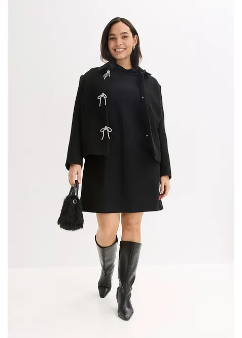 Minišaty ze splývavé směsi s viskózou, bonprix