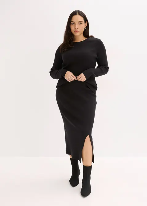 Sukně z jemné pleteniny z měkké viskózové směsi, bonprix