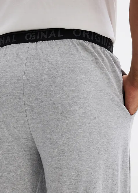 Pyžamové kalhoty z čisté bavlny (2 ks v balení), bonprix