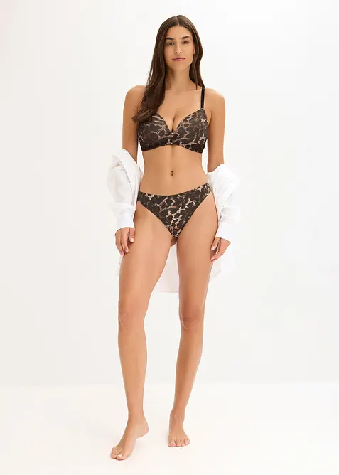 Vyztužená podprsenka bez kostic, s obsahem bavlny (2 ks v balení), bonprix