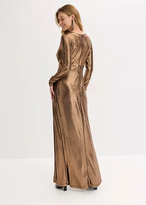 Večerní šaty z jemného žerzeje s leskem, bonprix