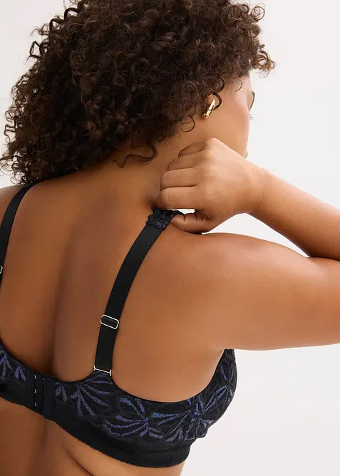 Odlehčující podprsenka bez kostic, s barevnou třpytivou přízí, bonprix