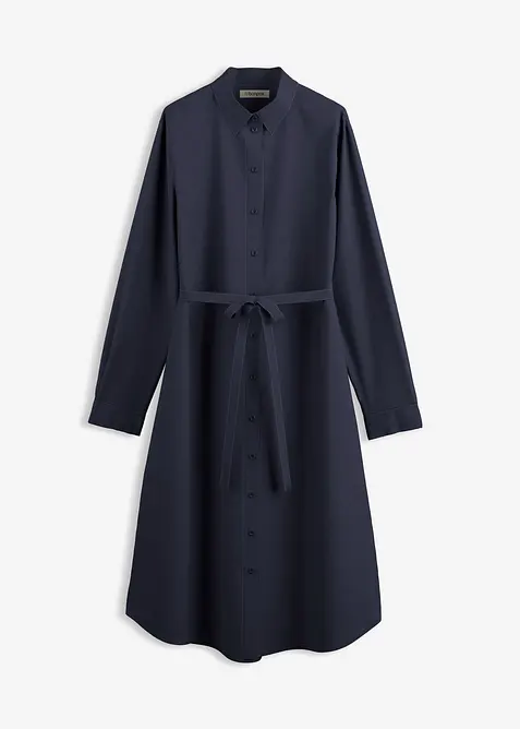 Midi šaty z čisté organické bavlny, bonprix