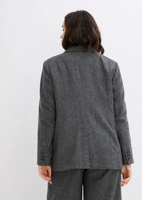 Vlněn&yacute; blejzr se vzorem ryb&iacute; kosti, bonprix