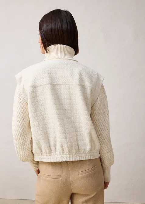 Blejzrov&aacute; vesta s pod&iacute;lem vlny, bonprix