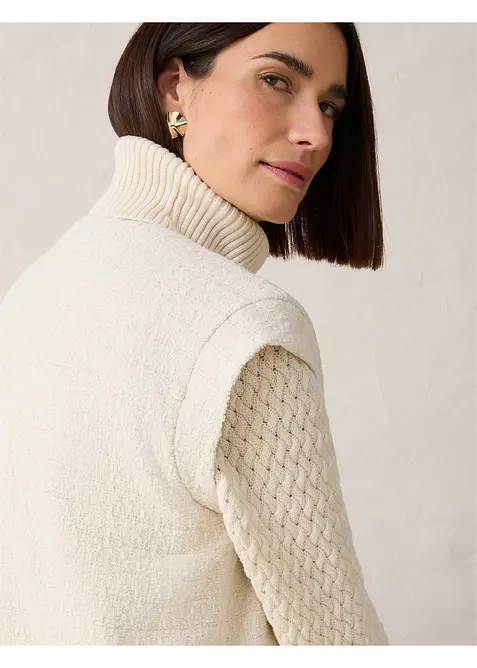 Blejzrov&aacute; vesta s pod&iacute;lem vlny, bonprix