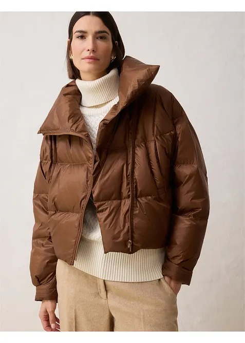 Péřová bunda s recyklovaným prachovým peřím, voděodolná, bonprix