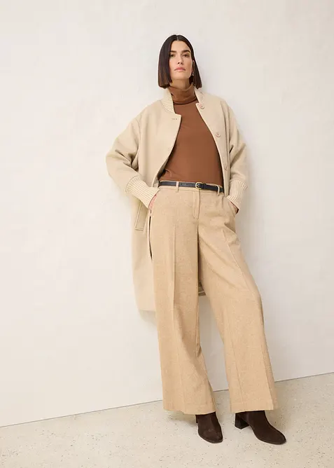 Rol&aacute;kov&eacute; tričko s pod&iacute;lem vlny, bonprix