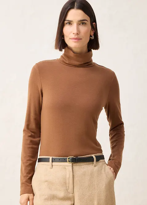 Rol&aacute;kov&eacute; tričko s pod&iacute;lem vlny, bonprix