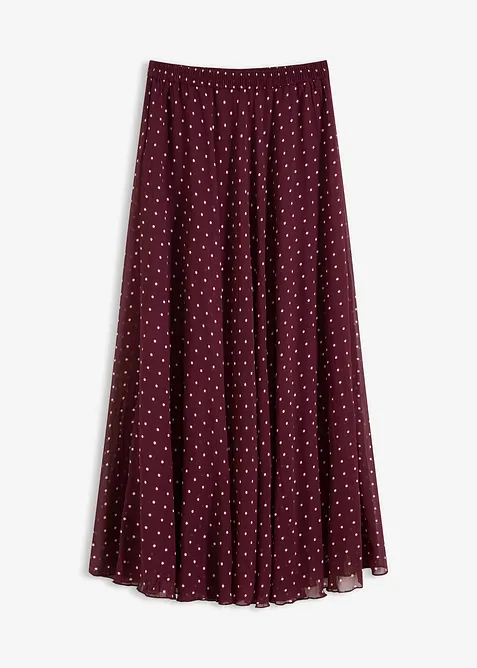 Šifónová sukně se zmačkanou úpravou, bonprix