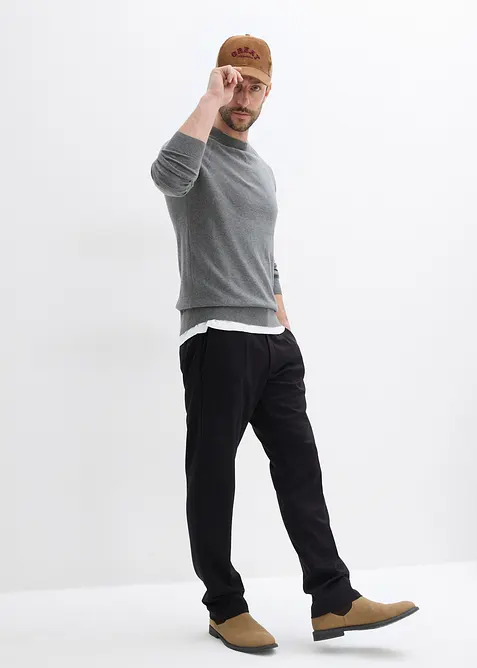 Svetr z jemné pleteniny z čisté bavlny (2 ks v balení), bonprix