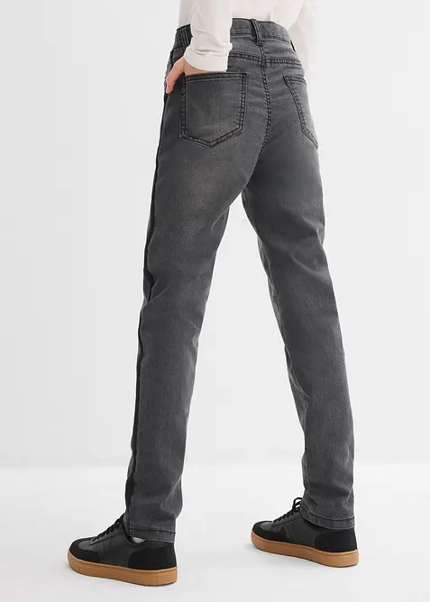 Termo džíny s žerzejovou podšívkou, Mid Waist, bonprix