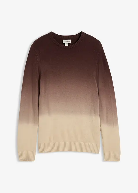 Svetr z jemné pleteniny s přechodem barev, bonprix