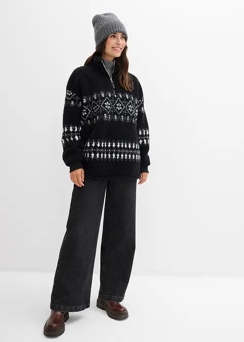 Mikina z medv&iacute;dkov&eacute;ho fl&iacute;su, bonprix