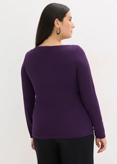 Tričko se síťovanou vsadkou a třpytivými kamínky, bonprix