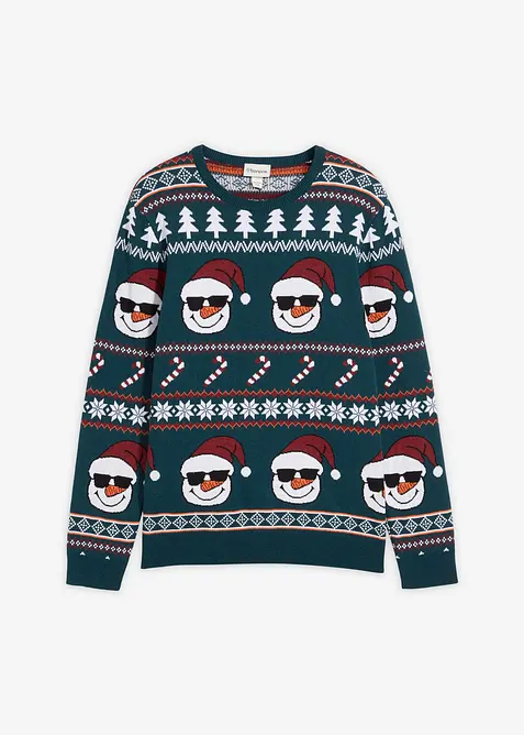 Svetr s norským vzorem a recyklovanou bavlnou, bonprix