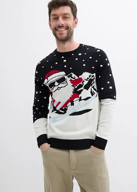 Vánoční svetr s bavlnou, bonprix